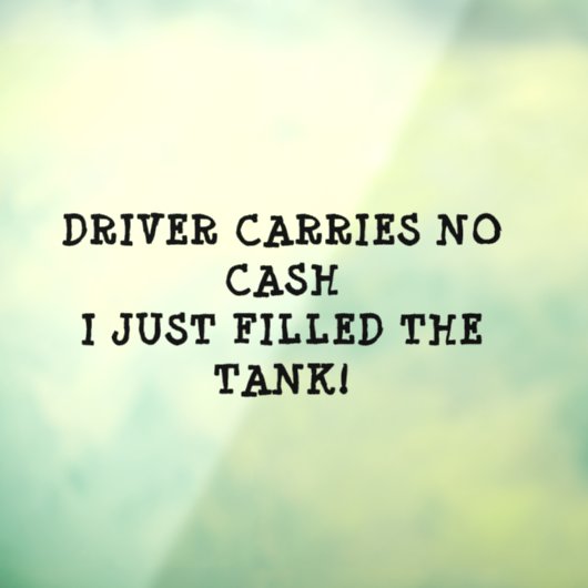 満タ運ンのタンクが付着した現金なし ウィンドウサイン (シート3)