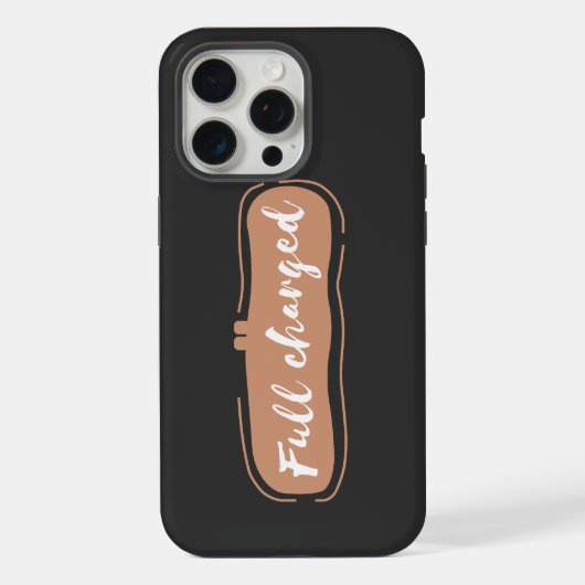 満充電 iPhoneケース (裏面)