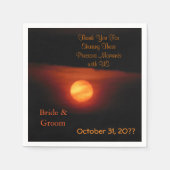 満収穫結婚月 スタンダードカクテルナプキン (正面)