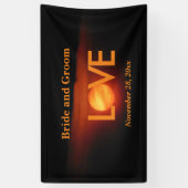 満収穫結婚月 横断幕 (縦)