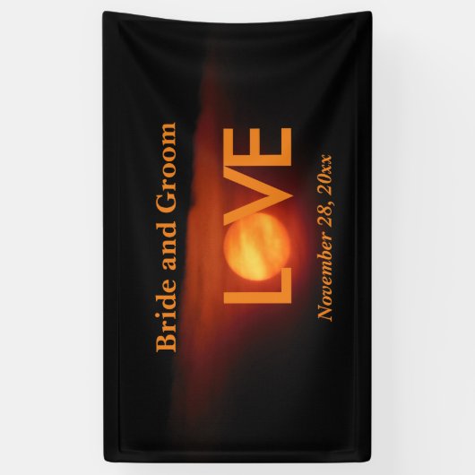 満収穫結婚月 横断幕 (縦)