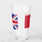 満島の国旗を持つ愛国的なガラスのカップ タンブラーグラス (右)