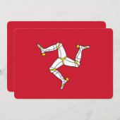 満州旗の国の愛国的招待状 招待状 (正面/裏面)