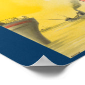 満州航空ヴィンテージポスター1930年代 ポスター (角)