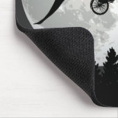 満月おもしろい付き飛んでいる自転車のTレックス マウスパッド (コーナー)