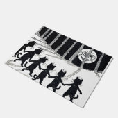 満月および猫、ルイWain ドアマット (アングル)