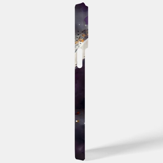 満月かわいらしの水彩黒猫 Case-Mate iPhoneケース (裏面 / 右)