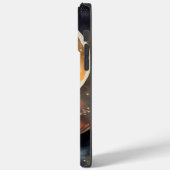 満月かわいらしの水彩黒猫 Case-Mate iPhoneケース (裏面 / 左)