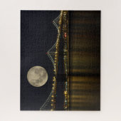 満月がベイブリッジに ジグソーパズル (縦)