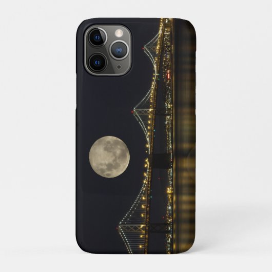 満月がベイブリッジに Case-Mate iPhoneケース (裏)