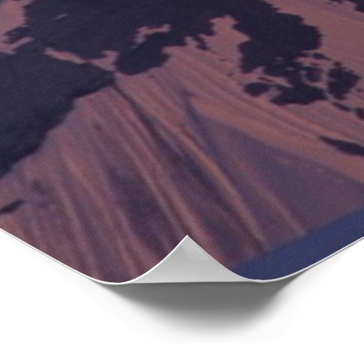 満月が出る | Chugach Mountains Alaska ポスター (角)