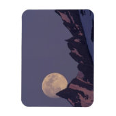 満月が出る | Chugach Mountains Alaska マグネット (縦)