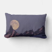 満月が出る | Chugach Mountains Alaska ランバークッション (正面)