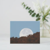 満月が山を越えて沈む ポストカード (スタンド正面)