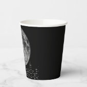 満月が空に浮かぶ 紙コップ (左)