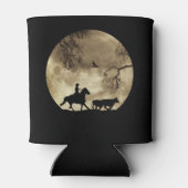 満月でカウボーイを丸ヴィンテージ 缶クーラー (裏面)