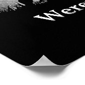 満月で狼男 – ハロウィンクールー ポスター (角)