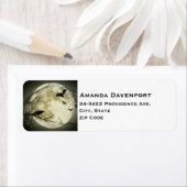 満月とこうもりとカラス ラベル (インサイチュ)