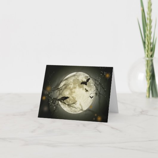 満月とこうもりとレーヴン。 カード (正面)