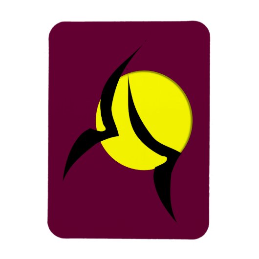 満月とこうもりプレミアムマグネット マグネット (縦)