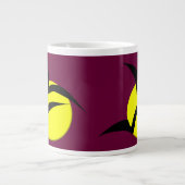 満月とこうもりマグ ジャンボコーヒーマグカップ (正面)