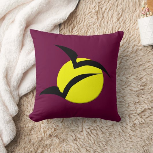 満月とこうもり枕 クッション (ブランケット)