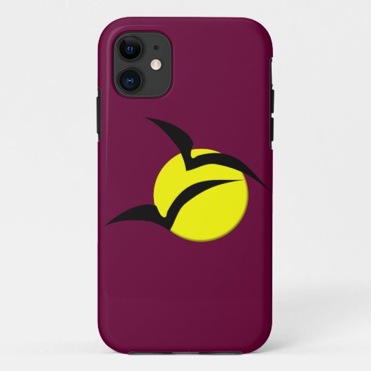 満月とこうもりiPhoneケース Case-Mate iPhoneケース (裏面)