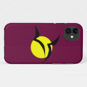 満月とこうもりiPhoneケース Case-Mate iPhoneケース (裏面(横))