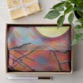 満月とクロウオータム秋デジタ絵画ル 薄葉紙 (ギフト)