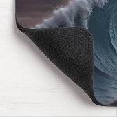 満月と海波 マウスパッド (コーナー)