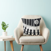 満月と猫たち、ルイ・ワイン クッション (椅子)