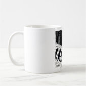 満月と猫たち、ルイ・ワイン コーヒーマグカップ (左)