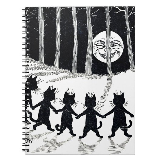 満月と猫たち、ルイ・ワイン ノートブック (正面)