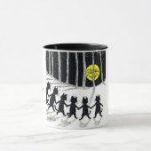 満月と猫たち、ルイ・ワイン マグカップ (中央)