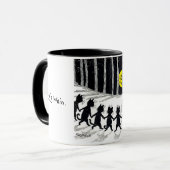 満月と猫たち、ルイ・ワイン マグカップ (正面左)