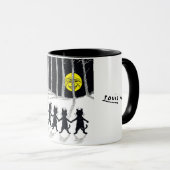 満月と猫たち、ルイ・ワイン マグカップ (正面右)