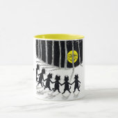 満月と猫たち、ルイ・ワイン マグカップ (中央)