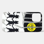 満月と猫たち、ルイ・ワイン Case-Mate iPhoneケース (裏面 (横))