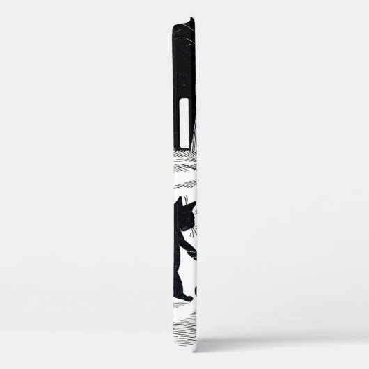 満月と猫たち、ルイ・ワイン Case-Mate iPhoneケース (裏面 / 右)