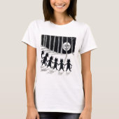 満月と猫たち、ルイ・ワイン Tシャツ (正面)