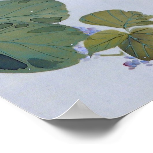 満月と葛花渡辺聖亭 ポスター (角)