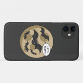 満月にパーティーを持つこうもり Case-Mate iPhoneケース (裏面(横))