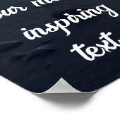 満月に向かって砂漠の人間の歩く ポスター (角)