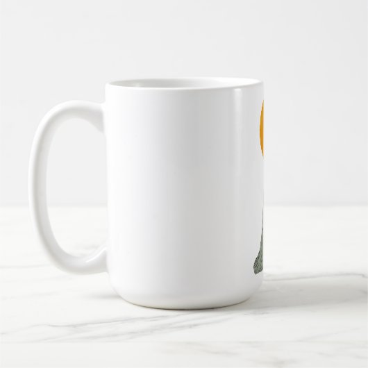 満月に対するエーテルの幽霊 コーヒーマグカップ (左)