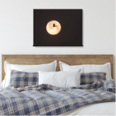 満月に当たる雪の鵞鳥 |ニューメキシコ キャンバスプリント (インサイチュ (寝室))