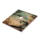 満月に願い事をする タイル (側面)