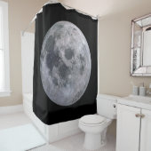 満月のカスタムなシャワー・カーテン シャワーカーテン (インサイチュ)