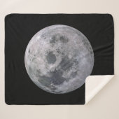 満月のカスタムなSherpa毛布 シェルパブランケット (正面(横))