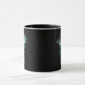 満月のカラスとドクロの墓場 マグカップ (中央)
