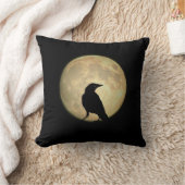 満月のカラス クッション (ブランケット)